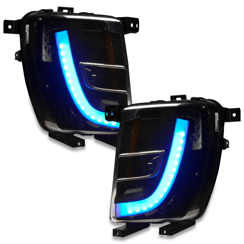 Tesla Model X Headlight & Fog Light DRL Upgrade Kit - ORACLE Lighting - Dynamic ColorSHIFT - Dynamic ColorSHIFT - `16-`21
